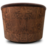 Rainey Swivel Chair, Monte Chocolate by Four Hands — BCK_1