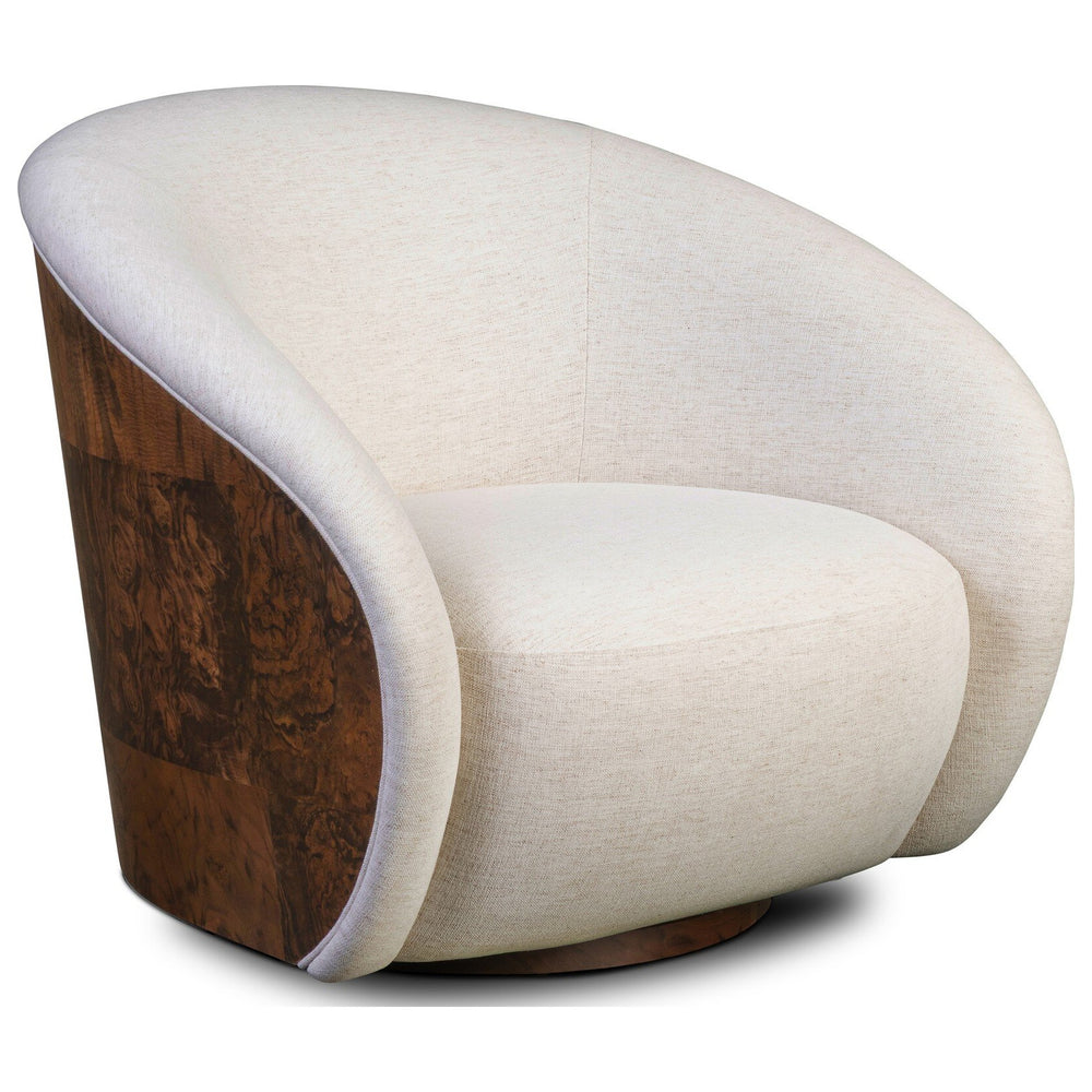 Rainey Swivel Chair, Nomad Snow by Four Hands — PRM_1