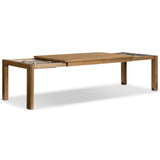 Noeline 65" Double Extension Dining Table, Worn Oak by Four Hands