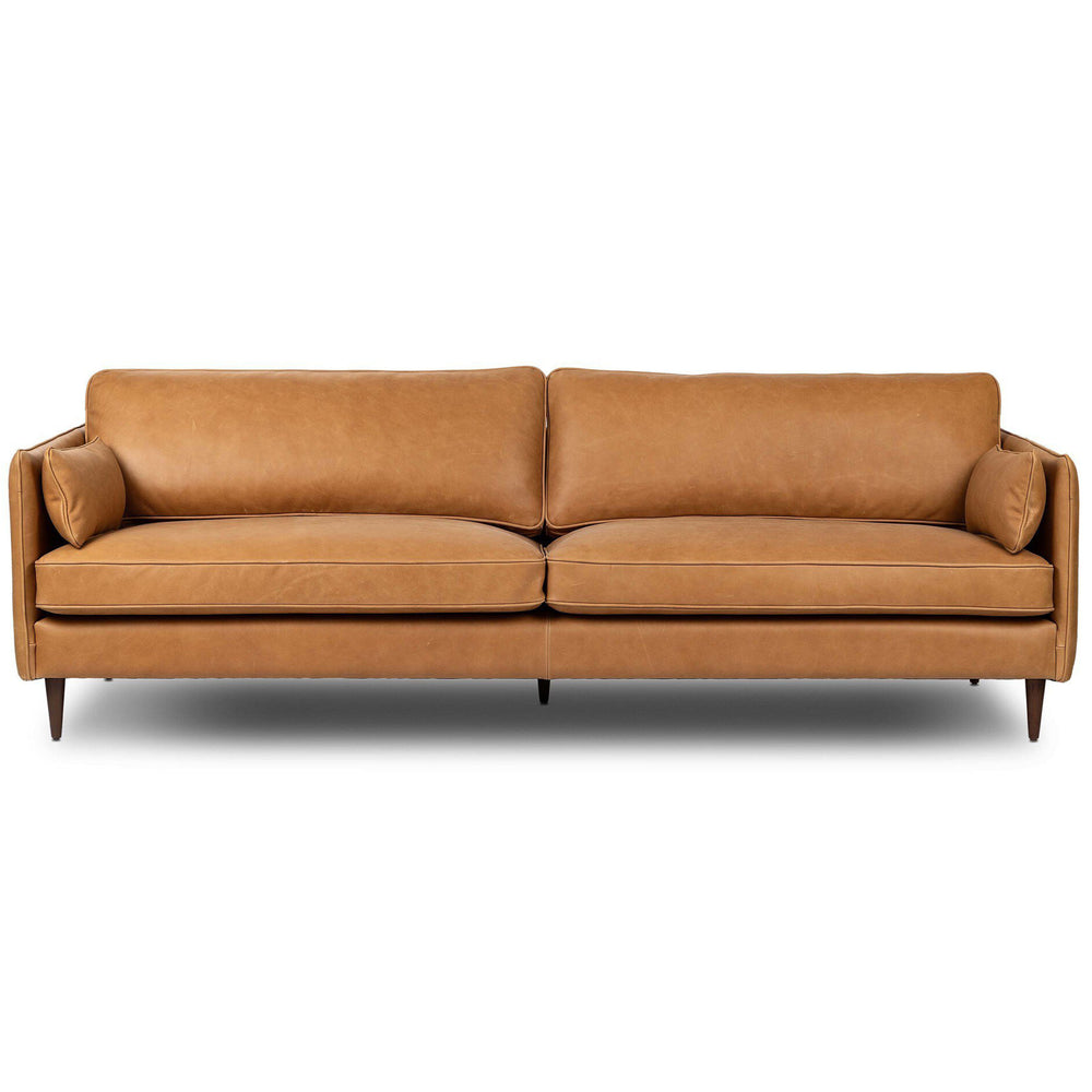 Reese 96" Leather Sofa, Palermo Cognac by Four Hands