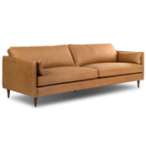Reese 96" Leather Sofa, Palermo Cognac by Four Hands