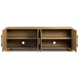 Eden Media Console, Aged Smoked Oak Veneer by Four Hands — OPN_1