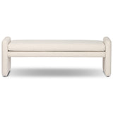 Serena 55" Accent Bench, Nomad Snow by Four Hands