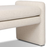 Serena 55" Accent Bench, Nomad Snow by Four Hands