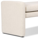 Serena 55" Accent Bench, Nomad Snow by Four Hands