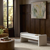Serena 55" Accent Bench, Nomad Snow by Four Hands