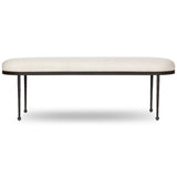 Corinne Accent Bench, Crete Pebble by Four hands