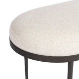 Corinne Accent Bench, Crete Pebble by Four hands