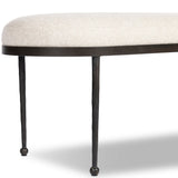 Corinne Accent Bench, Crete Pebble by Four hands