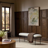 Corinne Accent Bench, Crete Pebble by Four hands