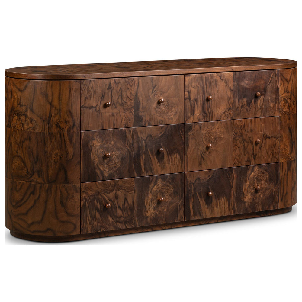 Raisa 6 Drawer Dresser, Walnut Burl by Amber Lewis x Four Hands — PRM_1