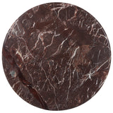 Lucy Round Marble Dining Table 48", Merlot Marble by Four Hands — TOP_1