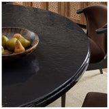 Magnolia Dining Table 76", Glossy Black Concrete by Four Hands — DET_1