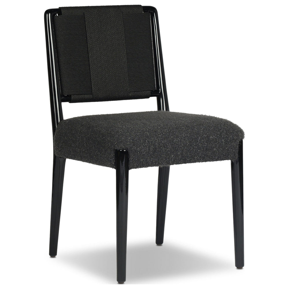 Rothler Lacquer Dining Chair, Lana Charcoal by Four Hands — PRM_1