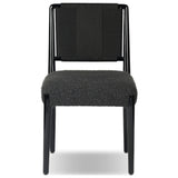 Rothler Lacquer Dining Chair, Lana Charcoal by Four Hands — FRT_1
