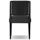 Rothler Lacquer Dining Chair, Lana Charcoal by Four Hands — BCK_1
