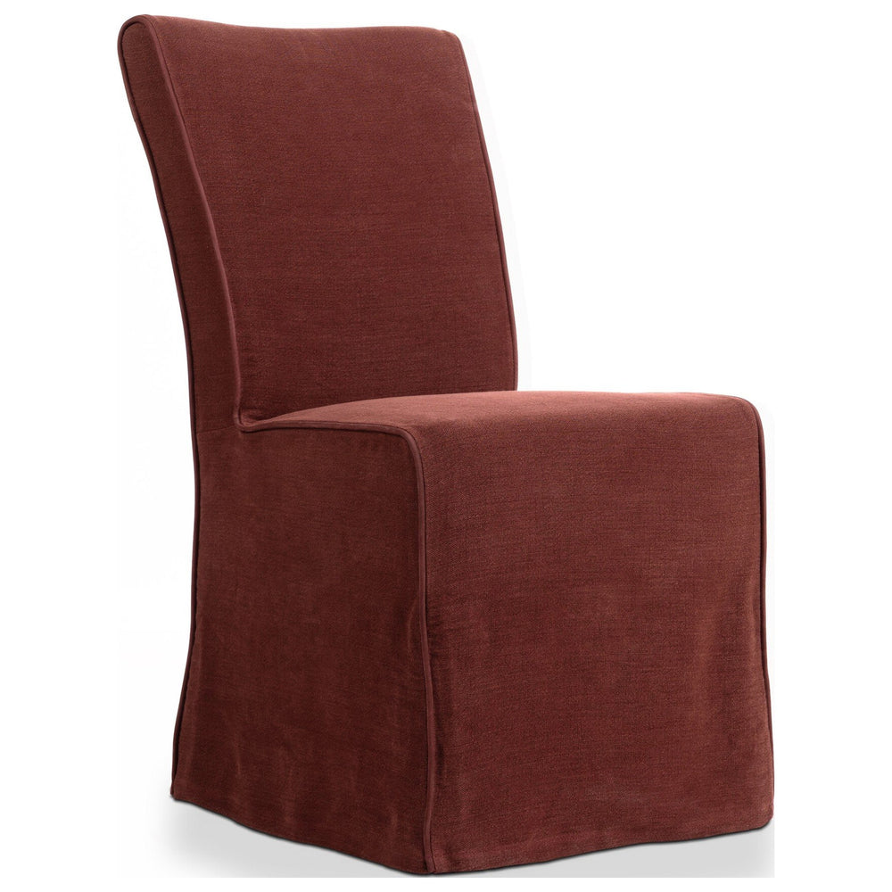 Vista Two Tone Slipcovered Dining Chair, Broadway Bordeaux, Set of 2 by Four Hands — PRM_1