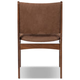 Bina Leather Dining Chair, Nubuck Tobacco by Four Hands — BCK_1