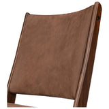 Bina Leather Dining Chair, Nubuck Tobacco by Four Hands — DET_1