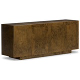 Freda Four Door Sideboard, Antiqued Brass Aluminum by Four Hands — PRM_1