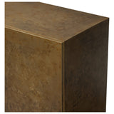 Freda Four Door Sideboard, Antiqued Brass Aluminum by Four Hands — DET_1