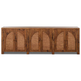 Tilda 6 Door Burl Sideboard, Warm Aged Ash by Four Hands — FRT_1