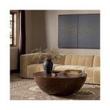 Ryan Coffee Table, Glossy Brown Concrete by Four Hands — ESS_1