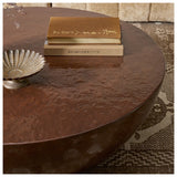 Ryan Coffee Table, Glossy Brown Concrete by Four Hands — DET_1