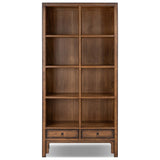 Zhang Bookcase, Burnt Umber Eucalyptus Veneer by Four Hands — FRT_1