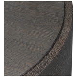 Crosby Shagreen Side Table, Black Oak by Four Hands — DET_1