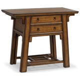 Zhang Desk With Chair, Burnt Umber Eucalyptus Veneer by Four Hands — PRM_1