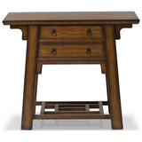 Zhang Desk With Chair, Burnt Umber Eucalyptus Veneer by Four Hands — FRT_1