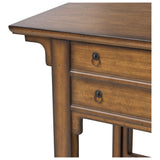 Zhang Desk With Chair, Burnt Umber Eucalyptus Veneer by Four Hands — DET_1