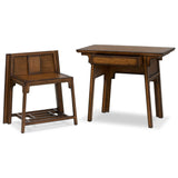 Zhang Desk With Chair, Burnt Umber Eucalyptus Veneer by Four Hands — OPN_1