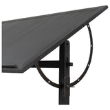 Rockwell Drafting Table, Dark Espresso Reclaimed French Oak by Four Hands — DET_1
