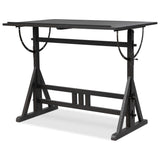 Rockwell Drafting Table, Dark Espresso Reclaimed French Oak by Four Hands — OPN_1