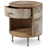 Vellum Round Nightstand, Vellum by Four Hands — OPN_1
