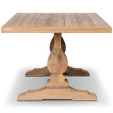 Novell 86" Outdoor Dining Table, Natural by Four Hands