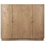 Boa 4-Door Cabinet, Sandy Mindi Veneer by Four Hands — FRT_1