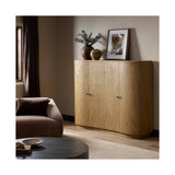 Boa 4-Door Cabinet, Sandy Mindi Veneer by Four Hands — ESS_1
