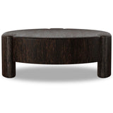 Toman Coffee Table, Ebony Rustic by Four Hands