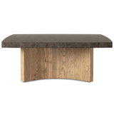 Brinton Square Coffee Table, Distressed Iron by Four Hands