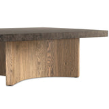 Brinton Square Coffee Table, Distressed Iron by Four Hands