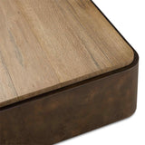 Kipp Square Coffee Table, Burnt Bleached by Four Hands