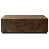 Kipp Square Coffee Table, Burnt Bleached by Four Hands