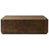Kipp Square Coffee Table, Burnt Bleached by Four Hands