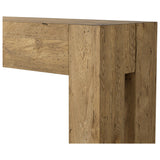 Abaso Small Console Table, Rustic Wormwood Oak by Four Hands — DET_1