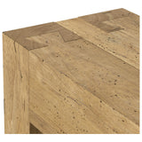 Abaso Small Console Table, Rustic Wormwood Oak by Four Hands — DET_2