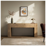 Abaso Small Console Table, Rustic Wormwood Oak by Four Hands — ESS_1