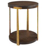 Palisade Side Table, Walnut-Furniture - Accent Tables-High Fashion Home